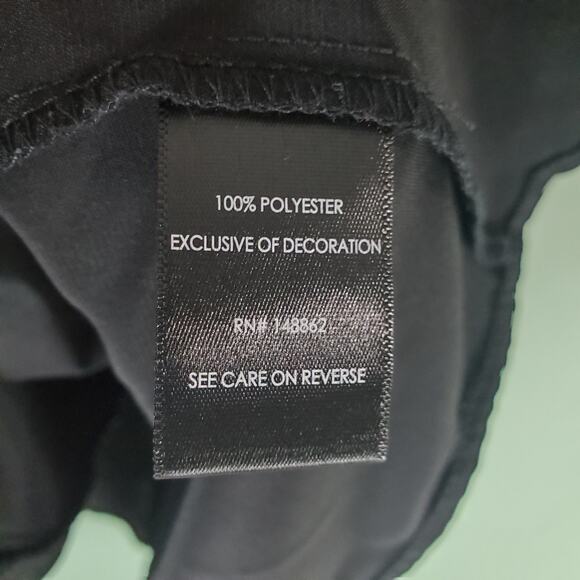 Torrid Womens Black Studio Crepe de Chine Lace Trim Button Front Tank Size 5 - Picture 5 of 6